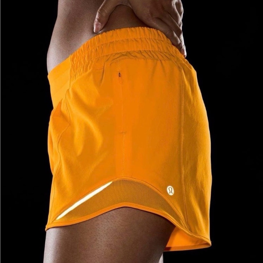 lululemon athletica Orange Athletic Shorts